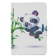 For 7 inch Tablet PC Universal Colored Drawing Horizontal Flip PU Leather Case with Holder & Card Slot(Bamboo Panda)