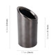2 PCS Car Styling Stainless Steel Exhaust Tail Muffler Tip Pipe for VW Volkswagen 1.8T/2T Swept Volume, Audi A1/A3/A4L/Q3/Q5(Black)