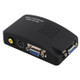 High Resolution (BNC) Video and S-Video to VGA Conversion(Black)