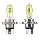 H4 Xenon Pure Yellow Bulbs, 12V 100/90W