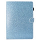 For iPad Pro 9.7 Varnish Glitter Powder Horizontal Flip Leather Case with Holder & Card Slot(Blue)