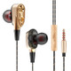 QKZ CK8 HiFi In-ear Four Unit Sports Music Headphones (Gold)