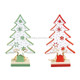 2 PCS Pendulum Felt Snowflake Wooden Christmas Tree Ornaments Creative Christmas Decorations, Size:Small(Green)
