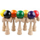 Children Fitness Leisure Wooden Educational Toy Sword Ball Wooden Skill Ball, Random Color Delivery