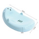 2 PCS Cartoon Soap Box Bathroom Drainage Soap Frame(Blue)