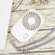 Portable Hand Held USB Rechargeable Mini Fan(White)