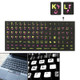 Arabic Learning Keyboard Layout Sticker for Laptop / Desktop Computer Keyboard