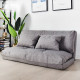 Double-purpose Small Apartment Bedroom Multi-functional Folding Lazy Little Sofa Bed(120cm Light Gray)