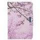 For 10 inch  Tablet PC Universal Colored Drawing Horizontal Flip PU Leather Case with Holder & Card Slot(Cherry Tree)