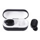 DT-6 IPX Waterproof Bluetooth 5.0 Wireless Bluetooth Earphone with 400mAh Magnetic Charging Box, Support Call(Black)