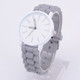 Simple Style Round Dial Jelly Silicone Strap Quartz Watch(Gray)