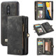 CaseMe-008 Detachable Multifunctional Horizontal Flip Leather Case for OnePlus 7, with Card Slot & Holder & Zipper Wallet & Photo Frame (Black)