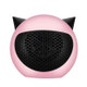 Mini Heater Desktop Home Heater, Color:Little Bevil Pink, US Plug