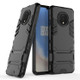 For OnePlus 7T Shockproof PC + TPU Protective Case with Holder(Black)