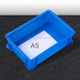 2 PCS Thick Multi-function Material Box Brand New Flat Plastic Parts Box Tool Box, Size: 30.2cm x 20.9cm x 8.3cm(Blue)