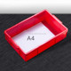 Thick Multi-function Material Box Brand New Flat Plastic Parts Box Tool Box, Size: 38.3cm x 24.2cm x 9.8cm(Red)
