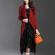 Fold Cloak Coat Long Section Windbreaker (Color:Red Size:One Size)