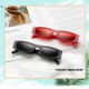 Square Sunglasses Women Imitation Diamond Lasses Fashion UV400 Sunglasses(C9)