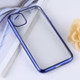 Transparent TPU Anti-Drop And Waterproof Mobile Phone Protective Case for iPhone 11(Blue)