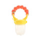 3 PCS Baby Nipple Fresh Food Fruit Milk Feeding Bottles Learn Feeding Drinking Handle Teething Pacifier with Bell, Size:S(Orange)