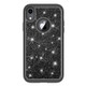 Glitter Powder Contrast Skin Shockproof Silicone + PC Protective Case for iPhone XR (Black)