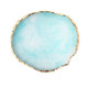 Nail Palettes Resin Agate Pieces Nail Painting Palette Decoration Storage Tray(Blue)