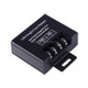 High Power Iron Shell Wireless Remote LED Single Color Dimmer LED Controller with Remote Control, 30A DC 12-24V(Black)