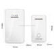 CACAZI FA8 Self-Powered Wireless Doorbell, EU Plug(White)