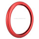 Universal Car Plating Leather Steering Wheel Cover, Diameter: 38cm (Red)