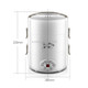 Yoice 220V Multi-function Electric Lunch Box Three-layer Stainless Steel Inner Rice Cooker, CN Plug(White)