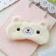 2 PCS Plush Animal Blindfold Cartoon Eyepatch(White Bear )