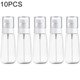 10 PCS Portable Refillable Plastic Fine Mist Perfume Spray Bottle Transparent Empty Spray Sprayer Bottle, 100ml(Transparent)