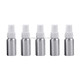 5 PCS Refillable Glass Fine Mist Atomizers Aluminum Bottle, 30ml(White)