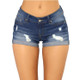 Cowgirl Shorts Cotton Fleece Hot Pants (Color:Dark Blue Size:XXXL)