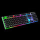 ZGB G21 104 Keys USB Wired Mechanical Feel Colorful Backlight Office Computer Keyboard Gaming Keyboard(Black)