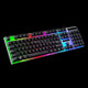 ZGB G21 104 Keys USB Wired Mechanical Feel Colorful Backlight Office Computer Keyboard Gaming Keyboard(Black)