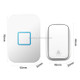 CACAZI FA88 Self-Powered Smart Home Wireless Doorbell, EU Plug(White)