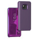 Mirror Clear View Horizontal Flip PU Smart Leather Case for Huawei Mate 20 Pro, with Holder (Violet)