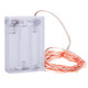 2m 100LM LED Copper Wire String Light, Pink Light, 3 x AA Batteries Powered SMD-0603 Festival Lamp / Decoration Light Strip