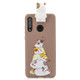 For Huawei P30 Lite Cartoon Shockproof TPU Protective Case with Holder(Hamsters)