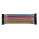 Multicolored  40 Pin Female to Female Breadboard Jumper Wires Ribbon Cable