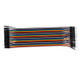Multicolored 40 Pin Male to Female Breadboard Jumper Wires Ribbon Cable