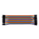 Multicolored  40 Pin Male to Male Breadboard Jumper Wires Ribbon Cable