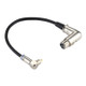 Aluminum Shell RCA Elbow Male to 3 Pin XLR CANNON Elbow Female Audio Connector Adapter for Cable Microphone / Audio Equipment, Total Length: about 30cm