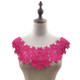 Rose Red Lace Collar Three-dimensional Hollow Embroidered Fake Collar DIY Clothing Accessories, Size: About 45 x 26cm