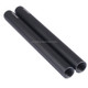 2 PCS WARAXE 2637 Diameter 15mm Length 150mm Aluminum Alloy Rods for 15mm Rod Rail Support System(Black)