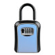 Car Password Lock Storage Box Security Box Hook Installation-free Safety Box(Blue)