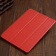 Three-folding Horizontal Flip Leather Case for iPad Air (2019), with Holder (Red)