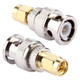 2 PCS BNC Male to SMA Male Connector