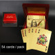 Creative Frosted Mosaic Gold New Dollar Back Texture Plastic From Vegas to Macau Playing Cards Texas Poker with Wooden Gift Box